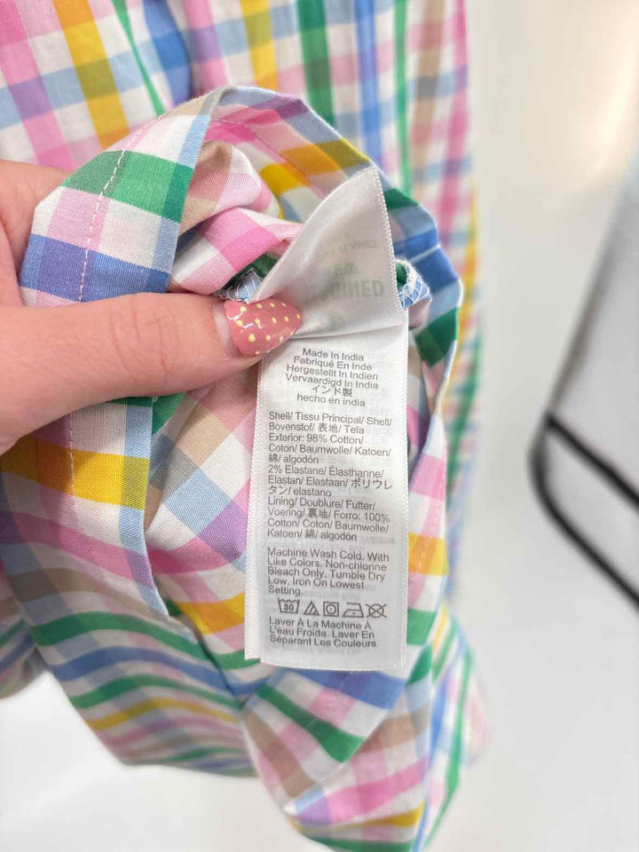 Size 6 J Crew Multi-Color Dress