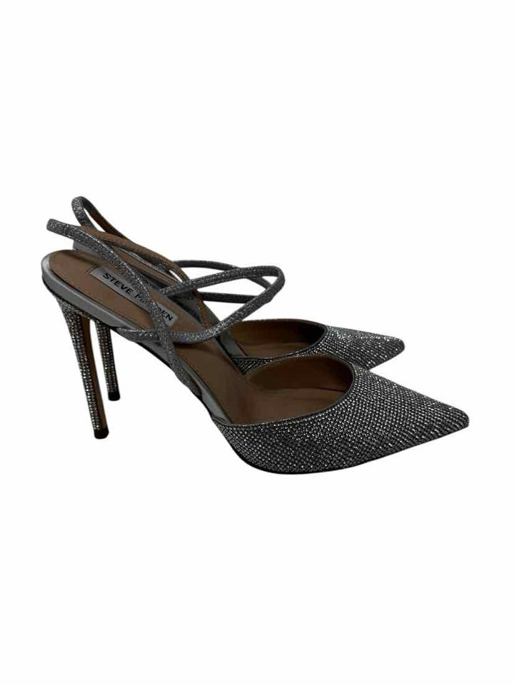 Shoe Size 10 Steve Madden Silver Pumps
