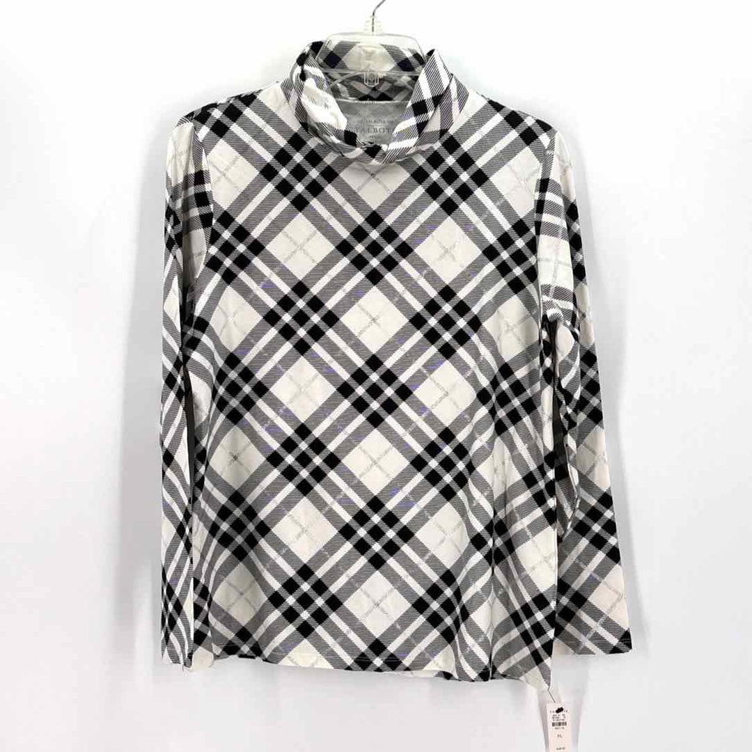 Size L Talbots Black/White Shirt