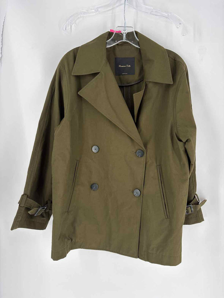 Size S MASSIMO DUTTI Olive Jacket