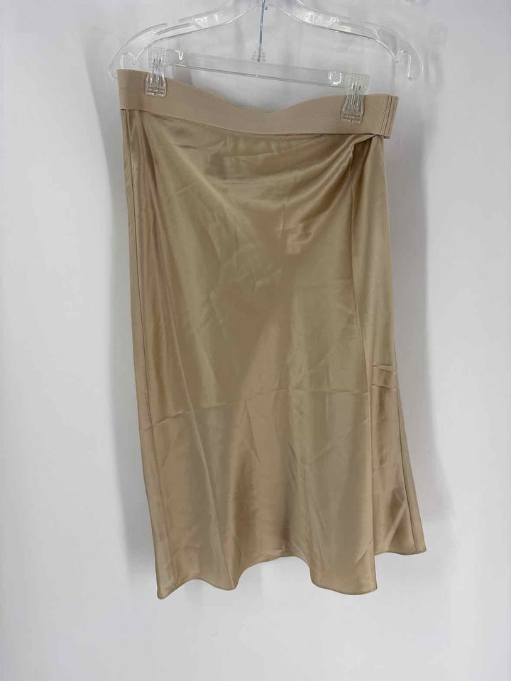 Size L FRAME Gold Sateen Skirt