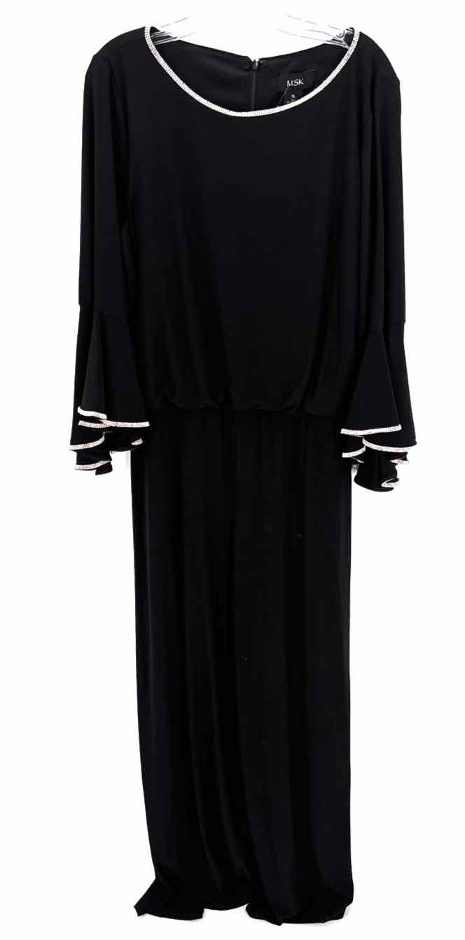 Size XL MSK Black Knit Rhinestone Dress