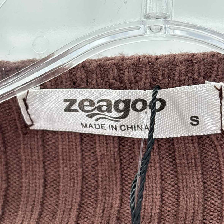Size S Brown Knit Cardigan