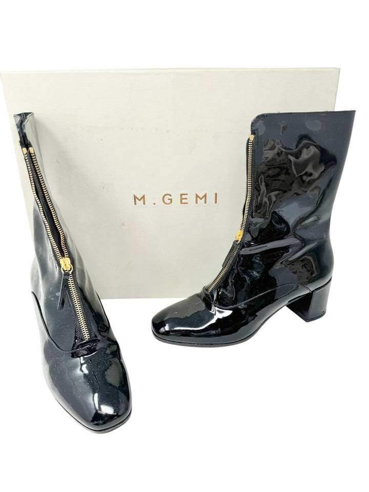Shoe Size 38 M.GEMI Black PATENT Boots