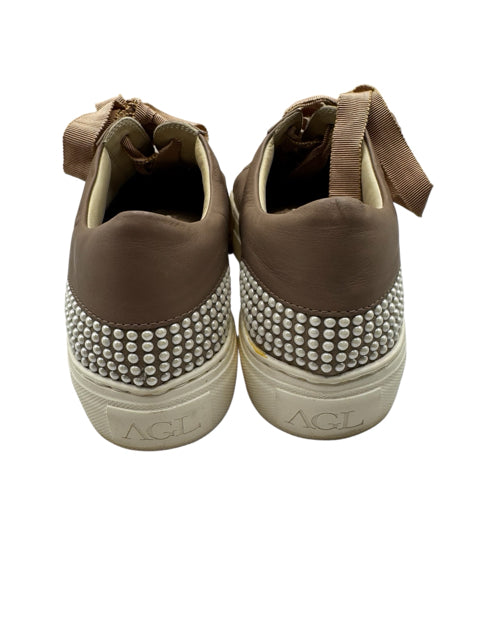 Shoe Size 38 Blush Leather Luxury - Sneakers