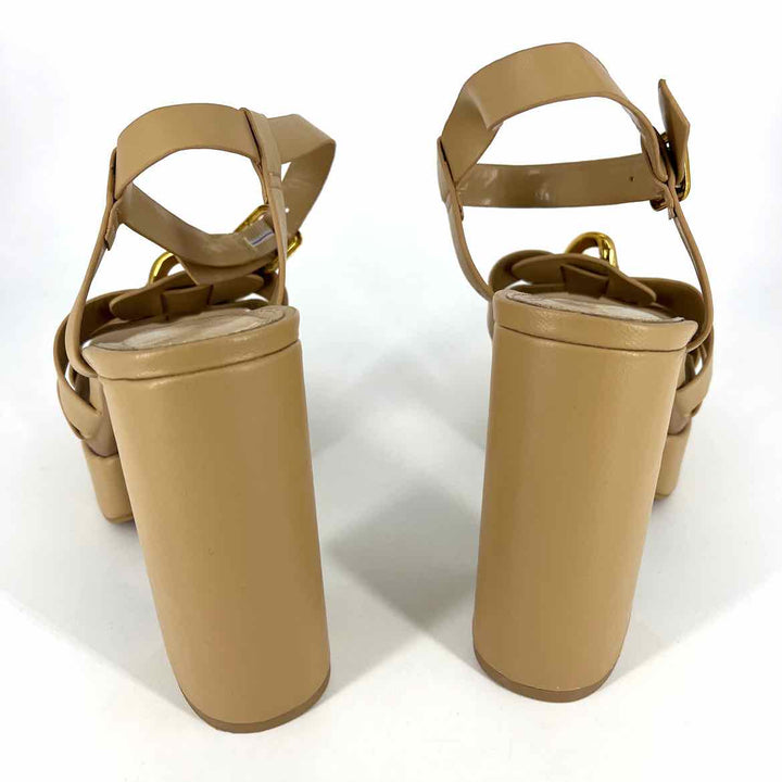 Shoe Size 41 ZARA Tan Faux Leather Sandals