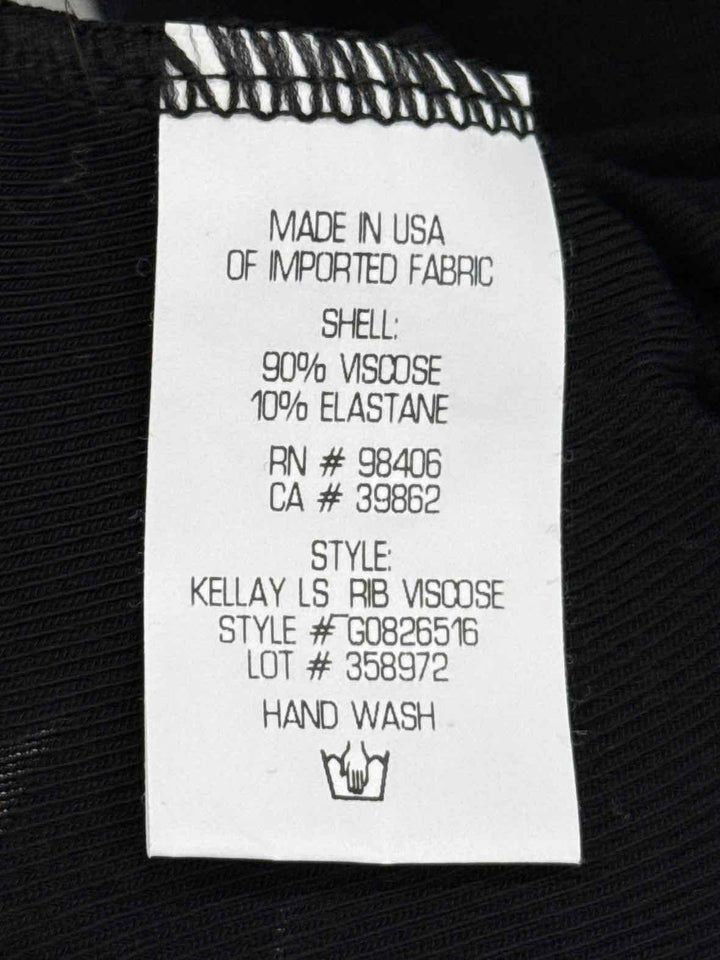 Size S THEORY Black Cotton Shirt
