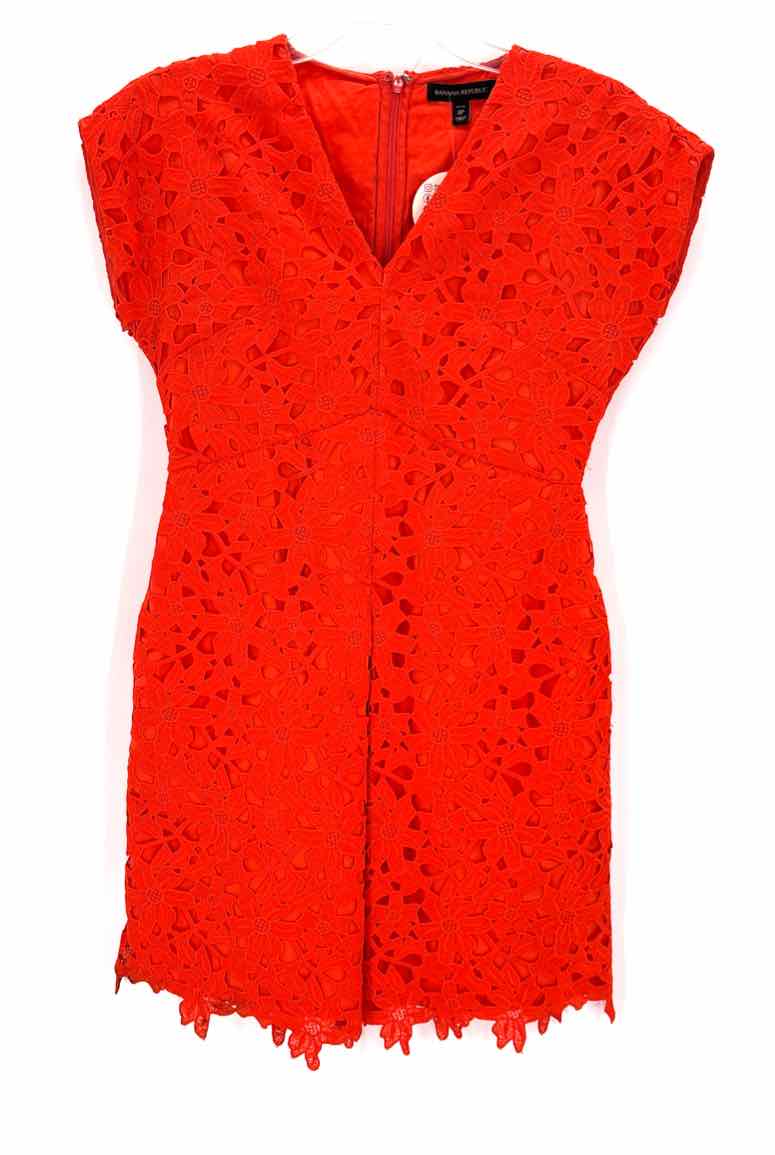 Size 0 Banana Republic Orange Dress