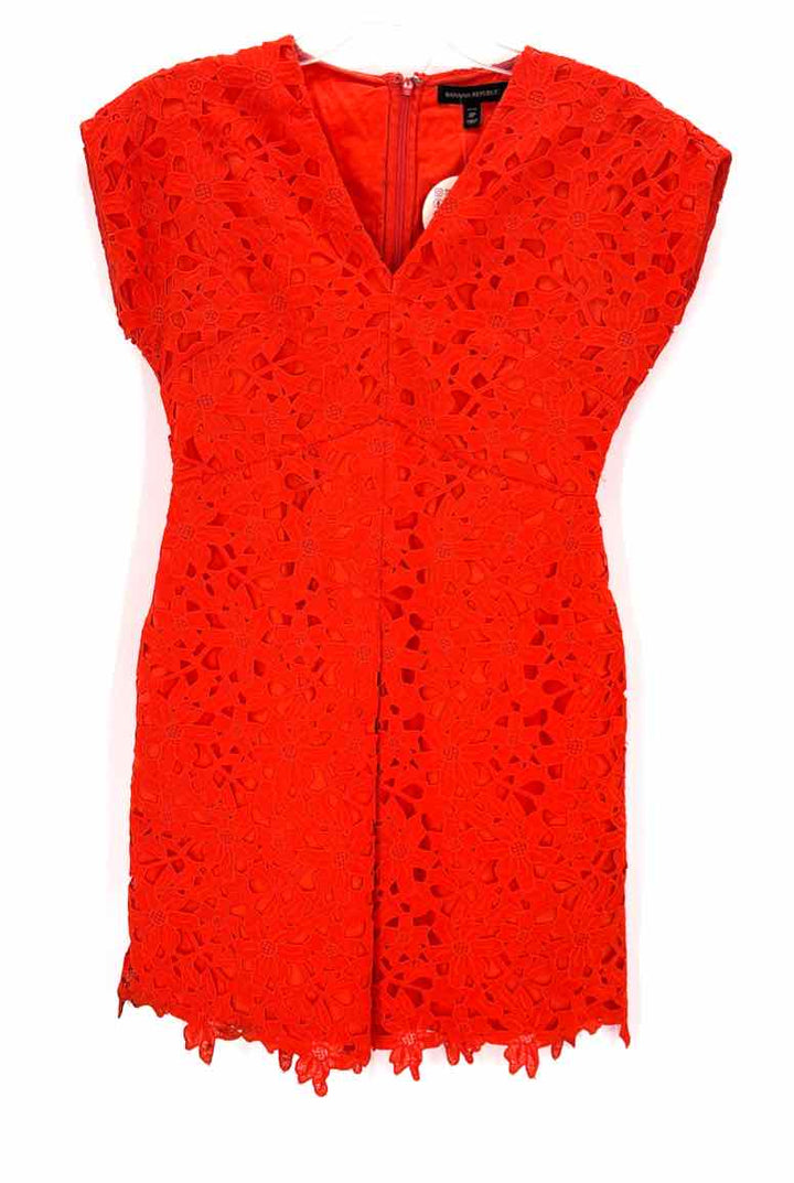 Size 0 Banana Republic Orange Dress