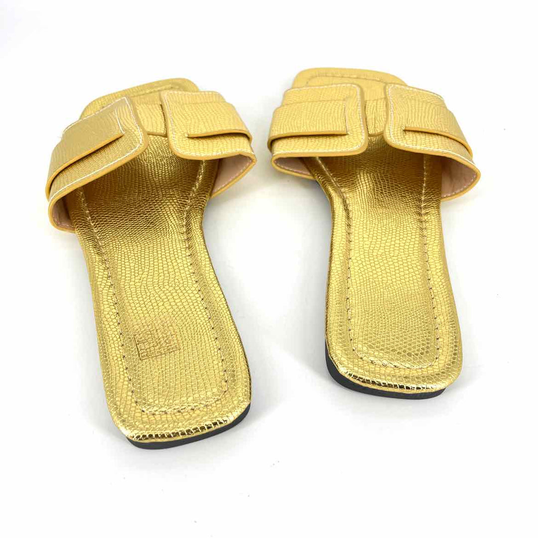 Shoe Size 42 Gold Sandals