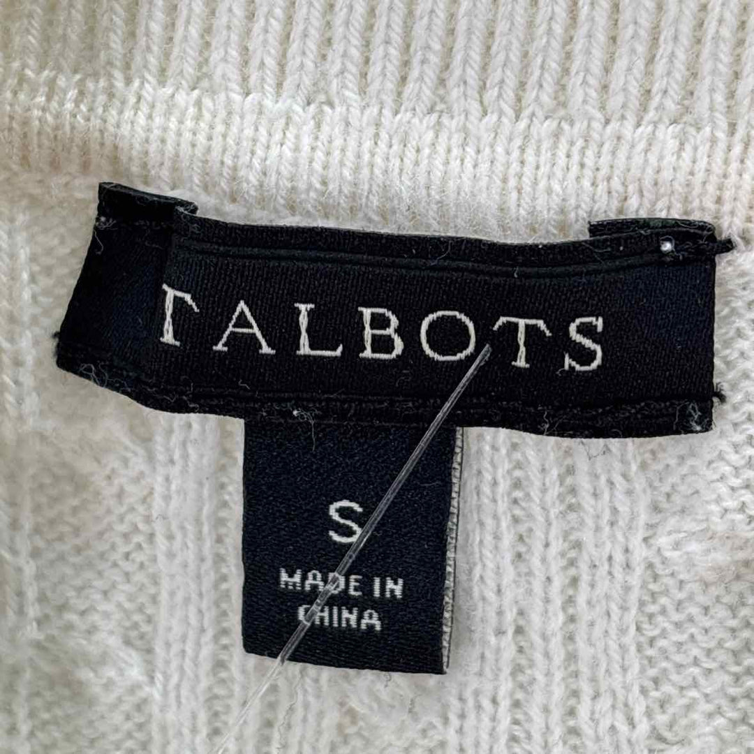Size S Talbots Cream Knit Sweater