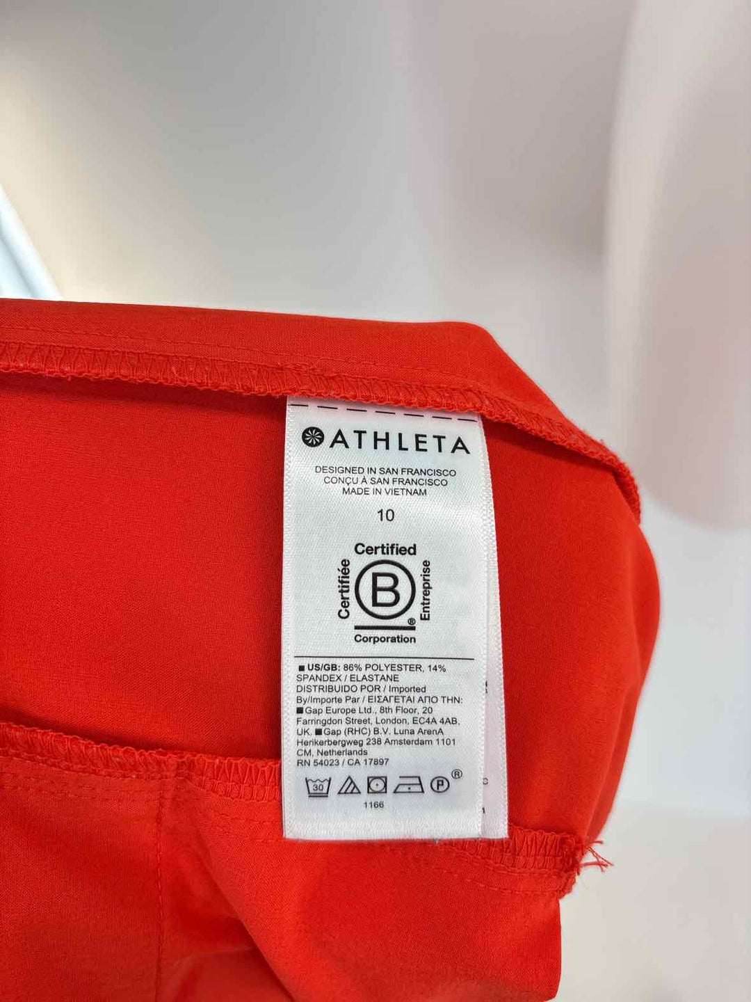 Size 10 Athleta Orange Dress