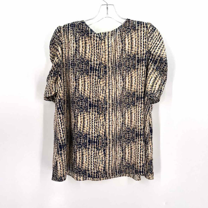 Size L ADRIENNE Multi-Color Shirt