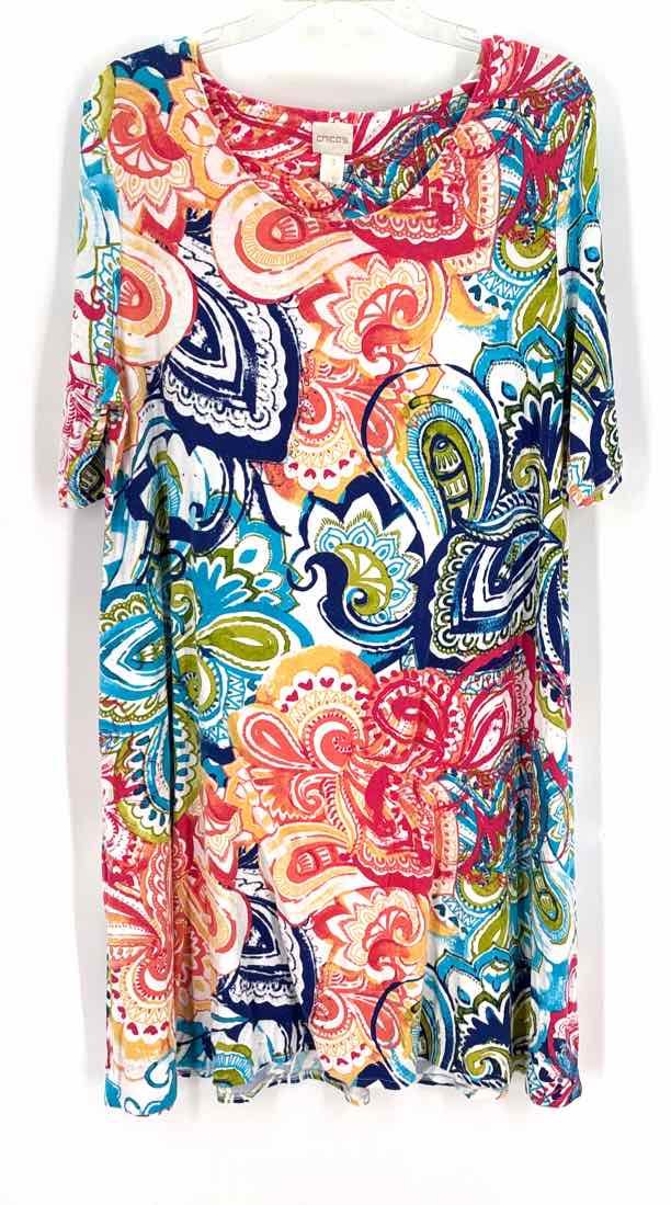 Size XL Chico's Multi-Color Dress