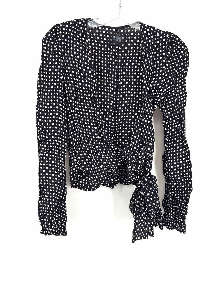 Size M REFORMATION Black Print Shirt