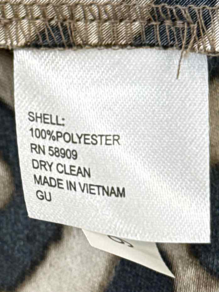 Size 2 ANTONIO MELANI Brown Print Skirt