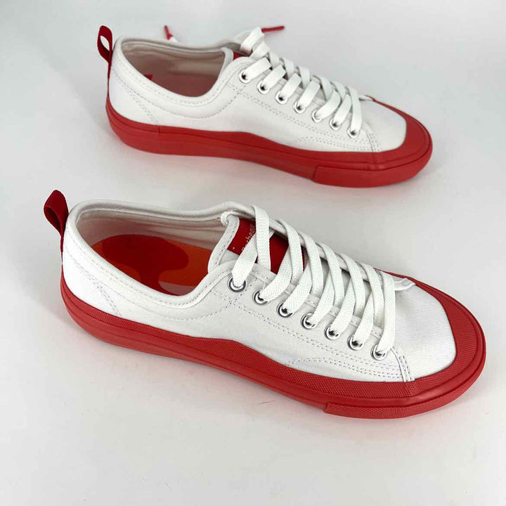 Shoe Size 8 White Canvas Sneakers