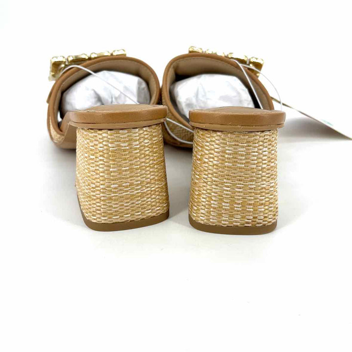 Shoe Size 8 A NEW DAY Tan Straw Sandals