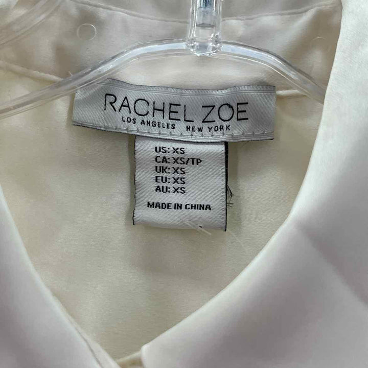 Size XS RACHEL ROY Ivory Sateen Shirt