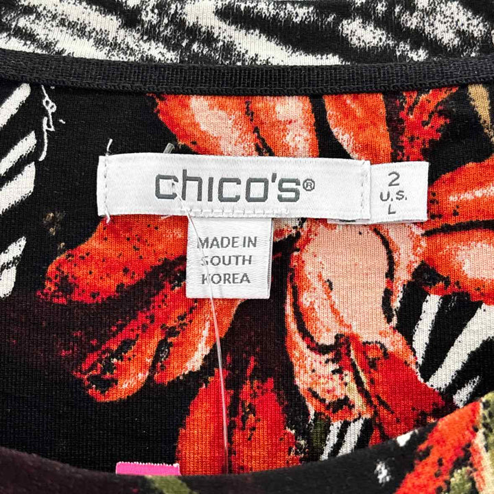 Size L Chico's Black Shirt