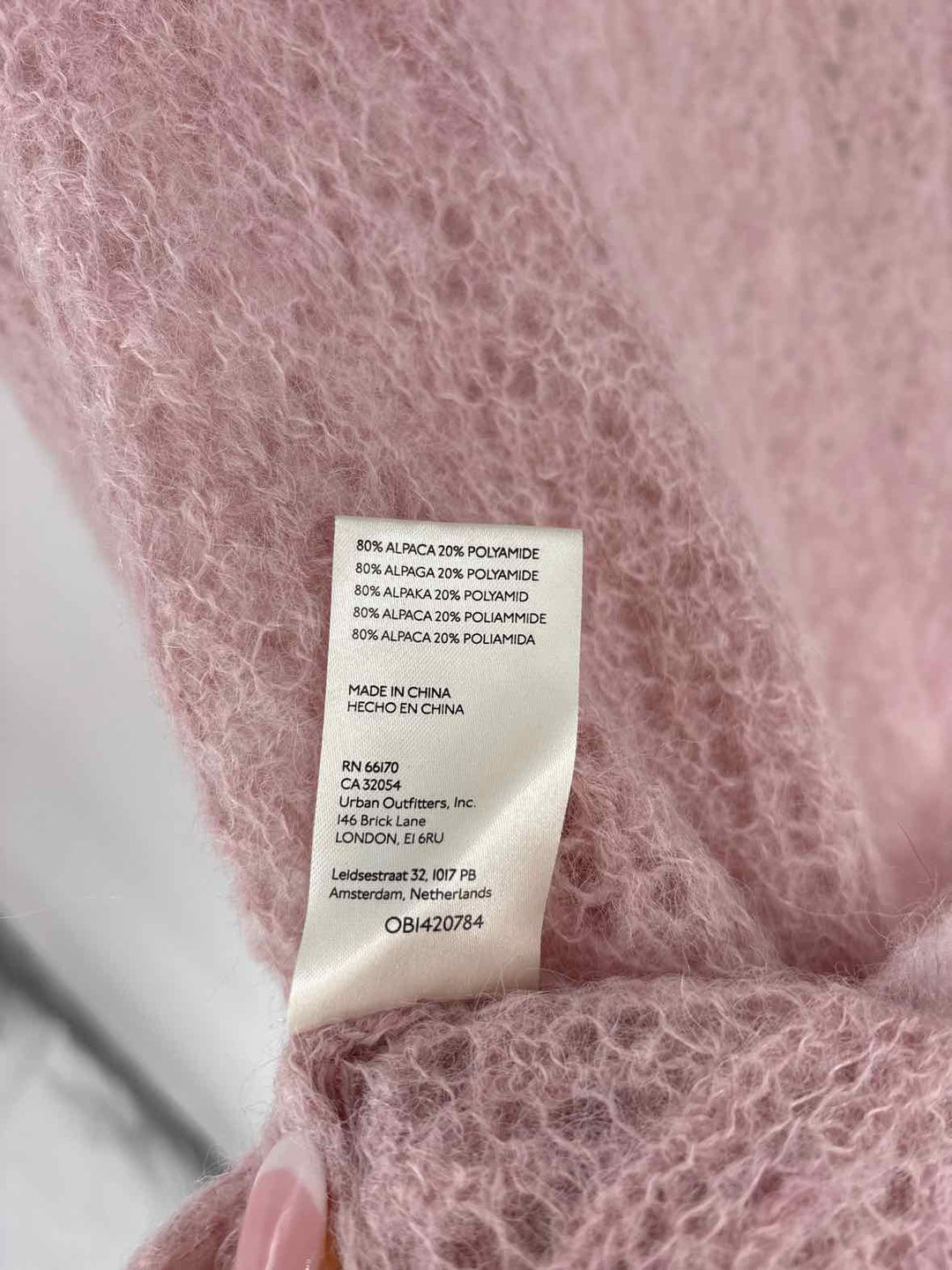 Size L FREE PEOPLE Pink Sweater