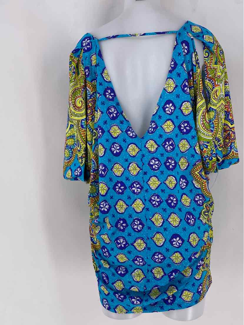 Size M TRINA TURK Blue Shirt