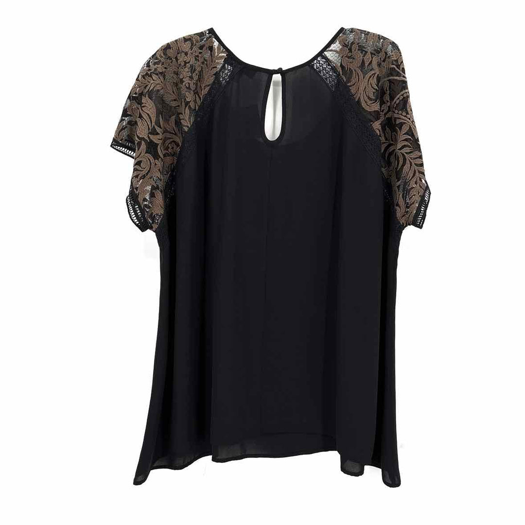 Size 3X KAREN KANE Black Shirt