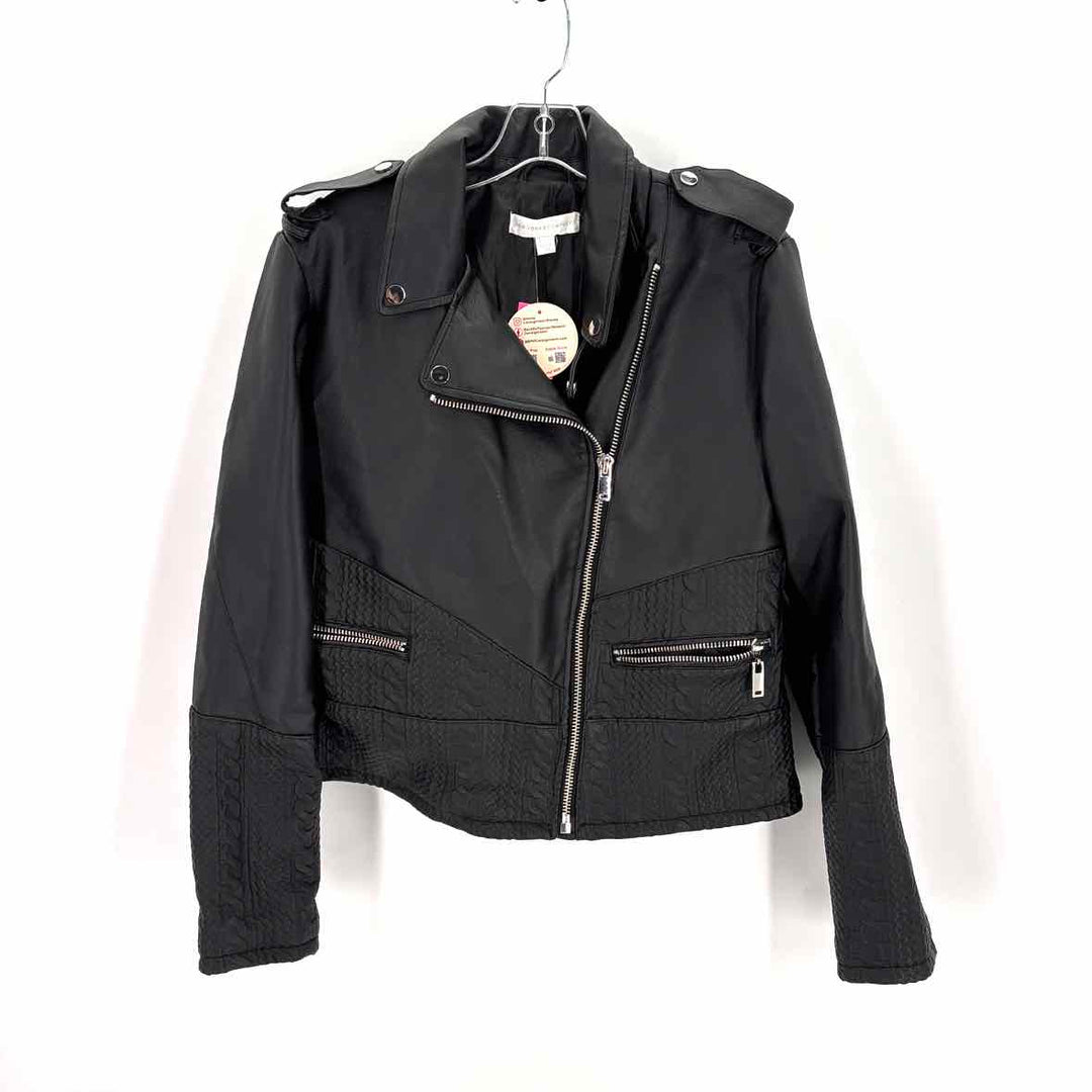 Size L NY & CO Black Faux Leather Jacket