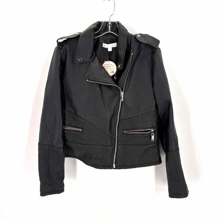 Size L NY & CO Black Faux Leather Jacket