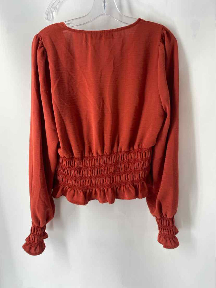 Size L FABRIK Orange Shirt
