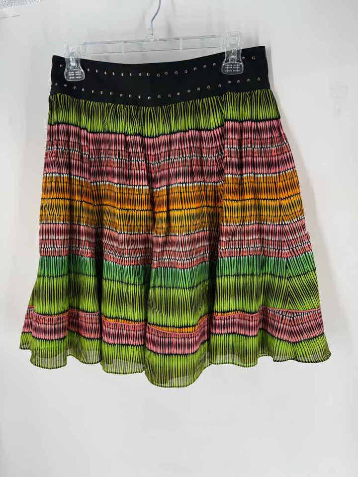 Size 0 ETCETERA Multi-Color Skirt