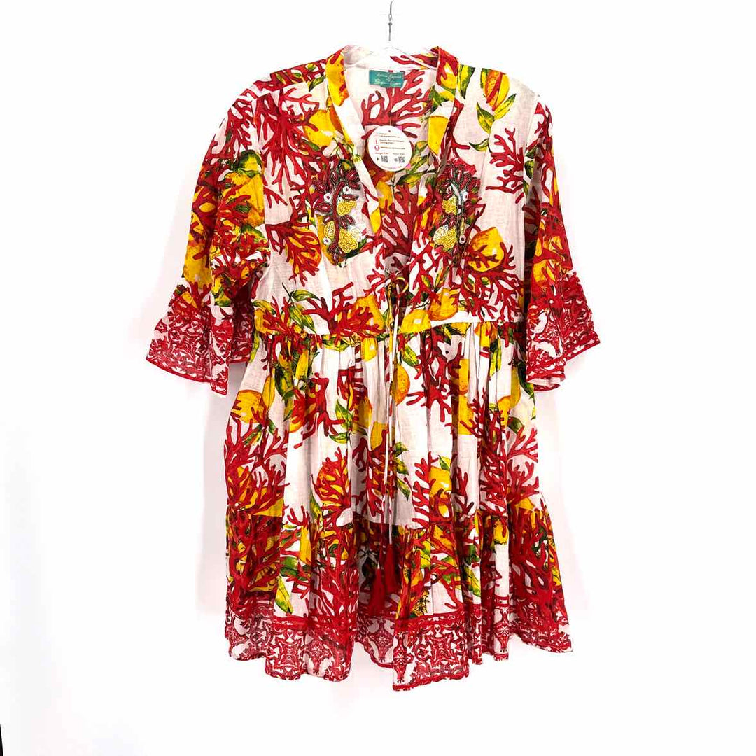 Size One Size Red Beaded Dress