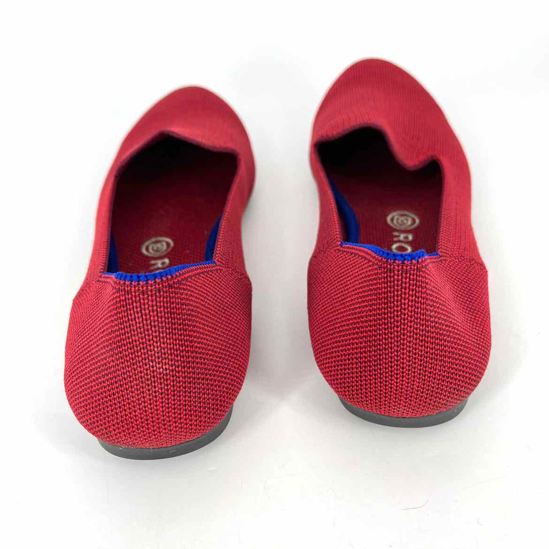 Shoe Size 9 ROTHY'S Red Knit Loafers