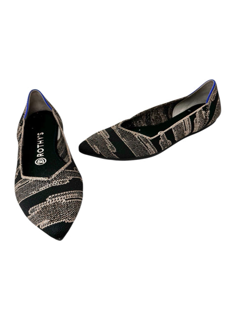 Shoe Size 9.5 ROTHY'S Gold Flats
