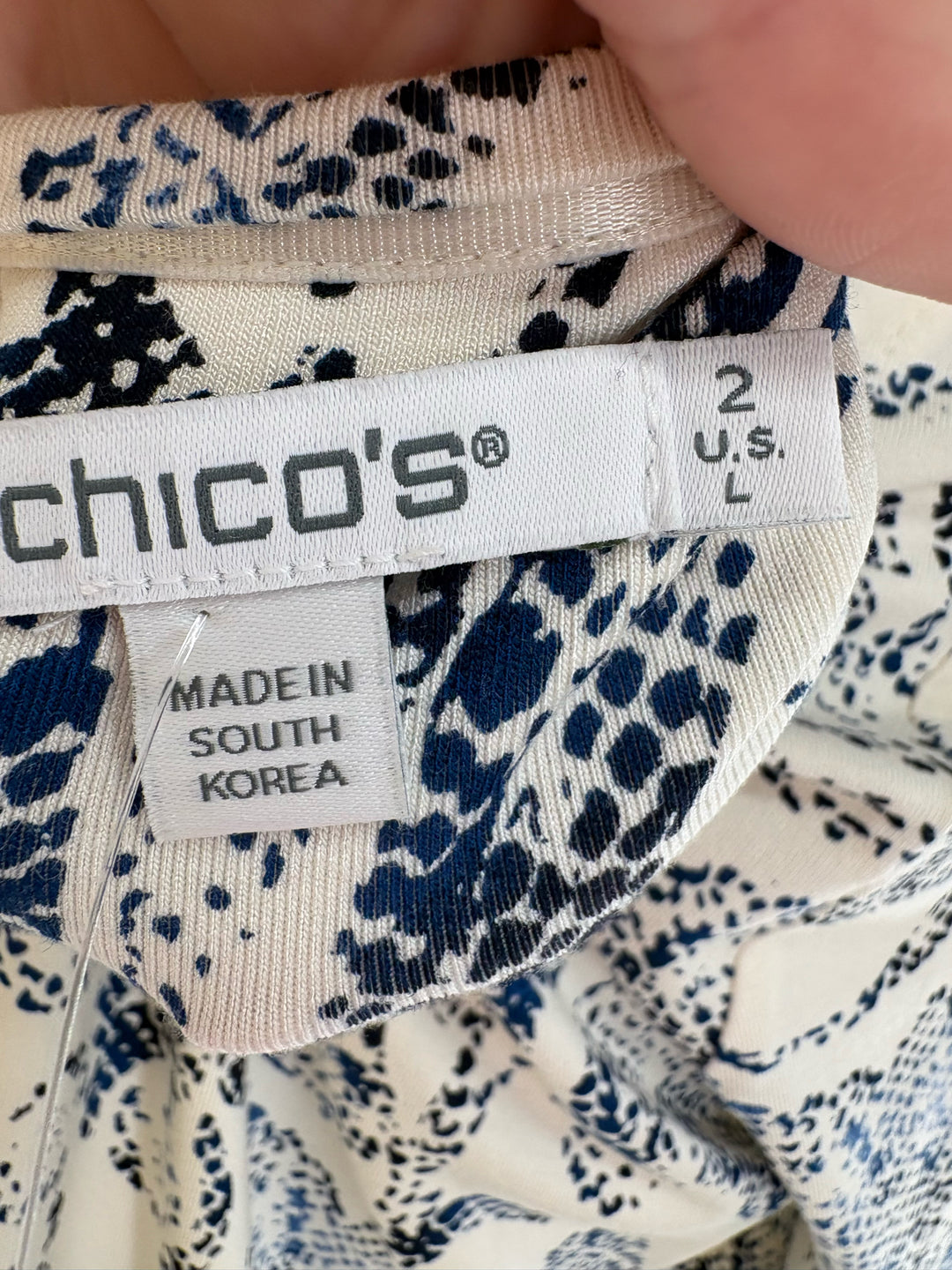 Size L Chico's Blue Shirt