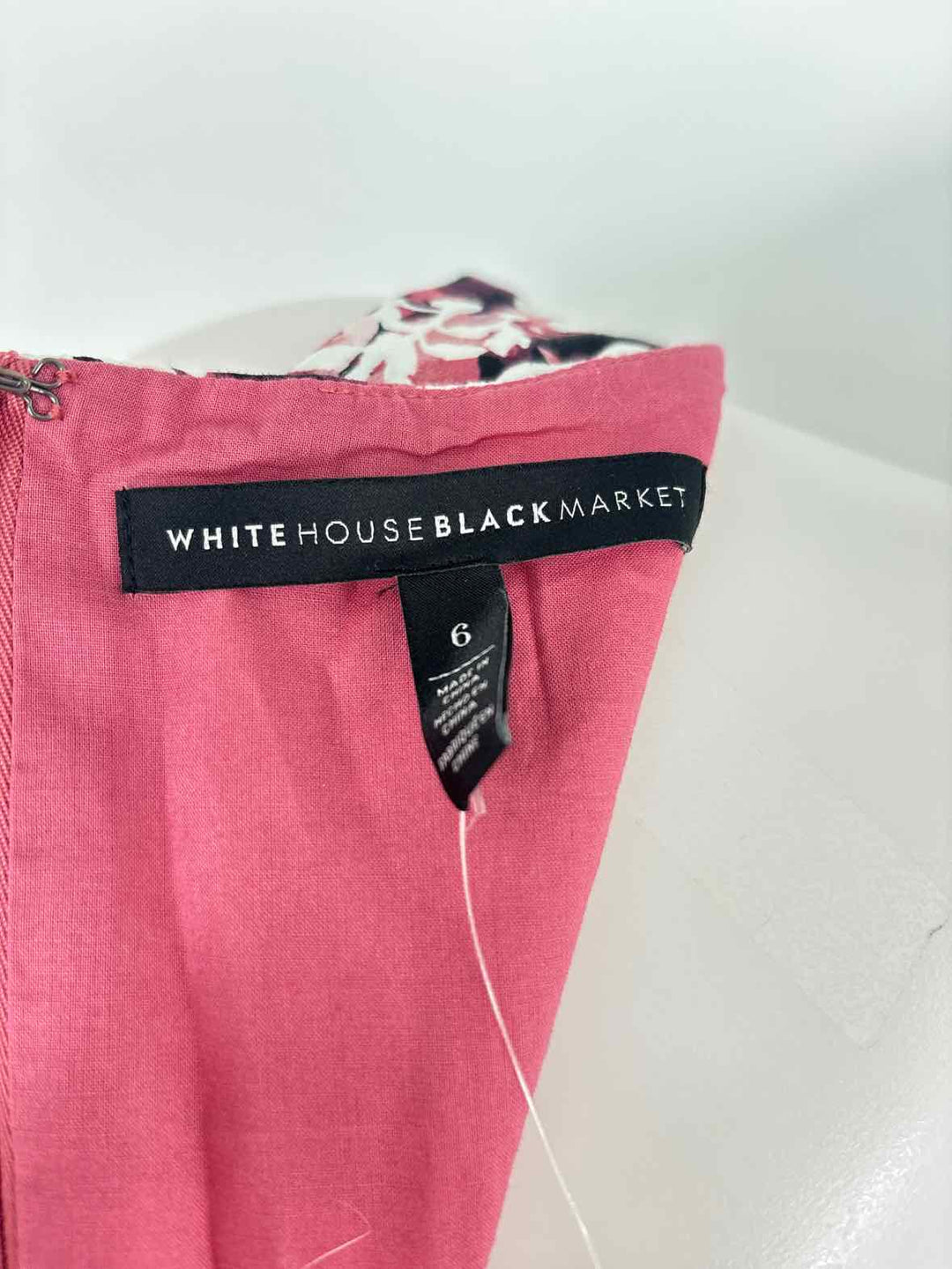 Size 6 White House Black Market Black/White Dress