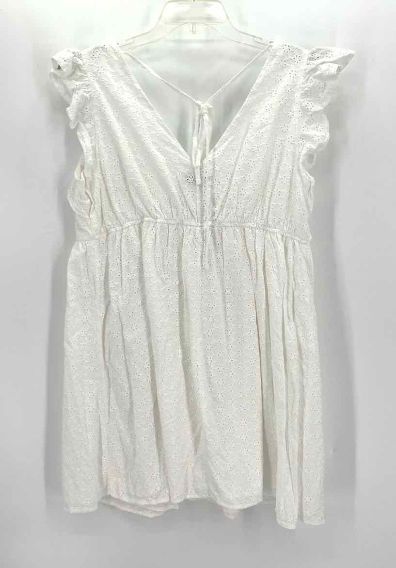 Size L Jessica Simpson White Dress