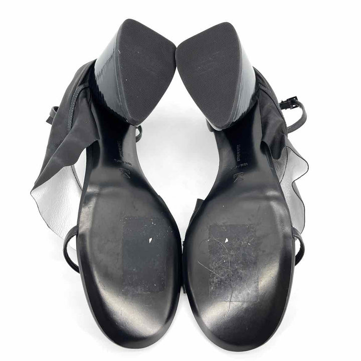 Shoe Size 10.5 Black Leather Sandals
