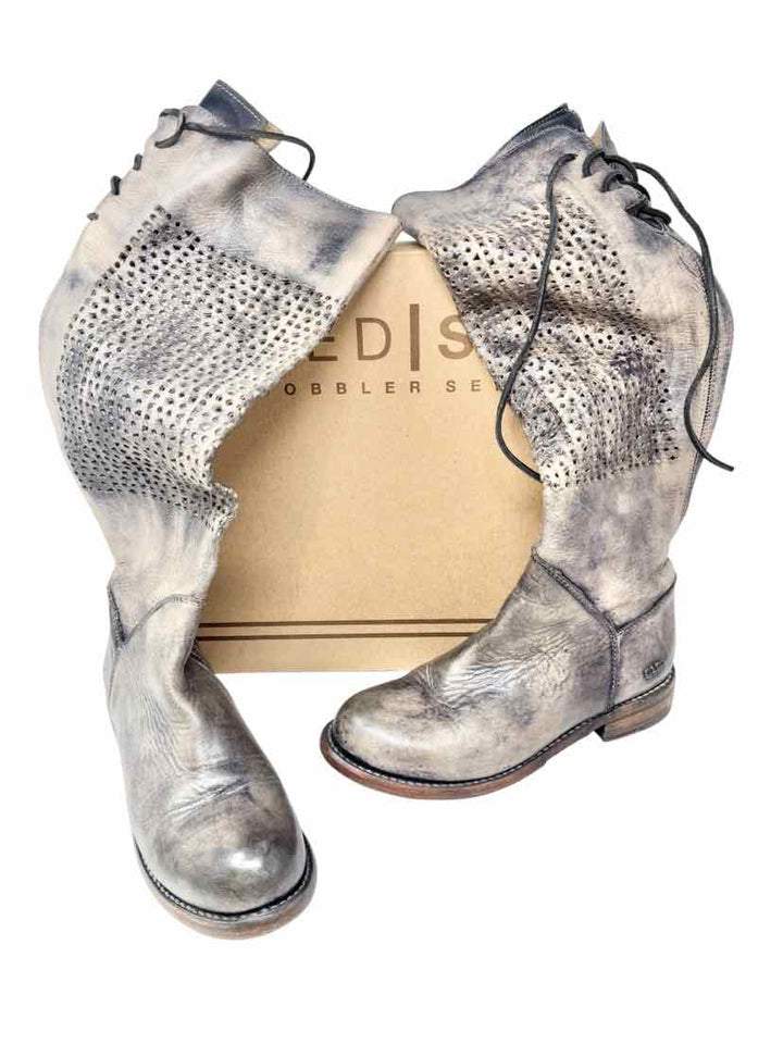 Shoe Size 7.5 Bed Stu Gray Leather Boots