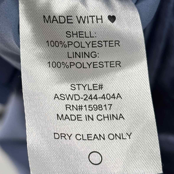 Size 1X Blue Satin Dress