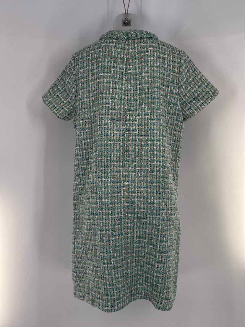 Size XL TUCKERNUCK Green Tweed Dress