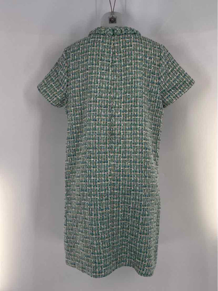 Size XL TUCKERNUCK Green Tweed Dress