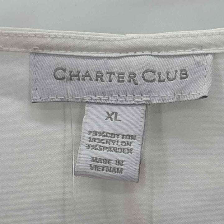 Size XL CHARTER CLUB White Shirt