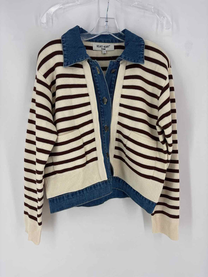 Size M VELVET HEART Cream Sweater