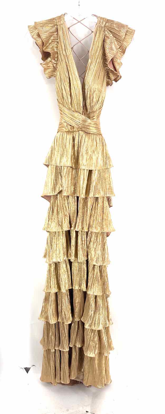 Size 4 MAC DUGGAL Gold PROM