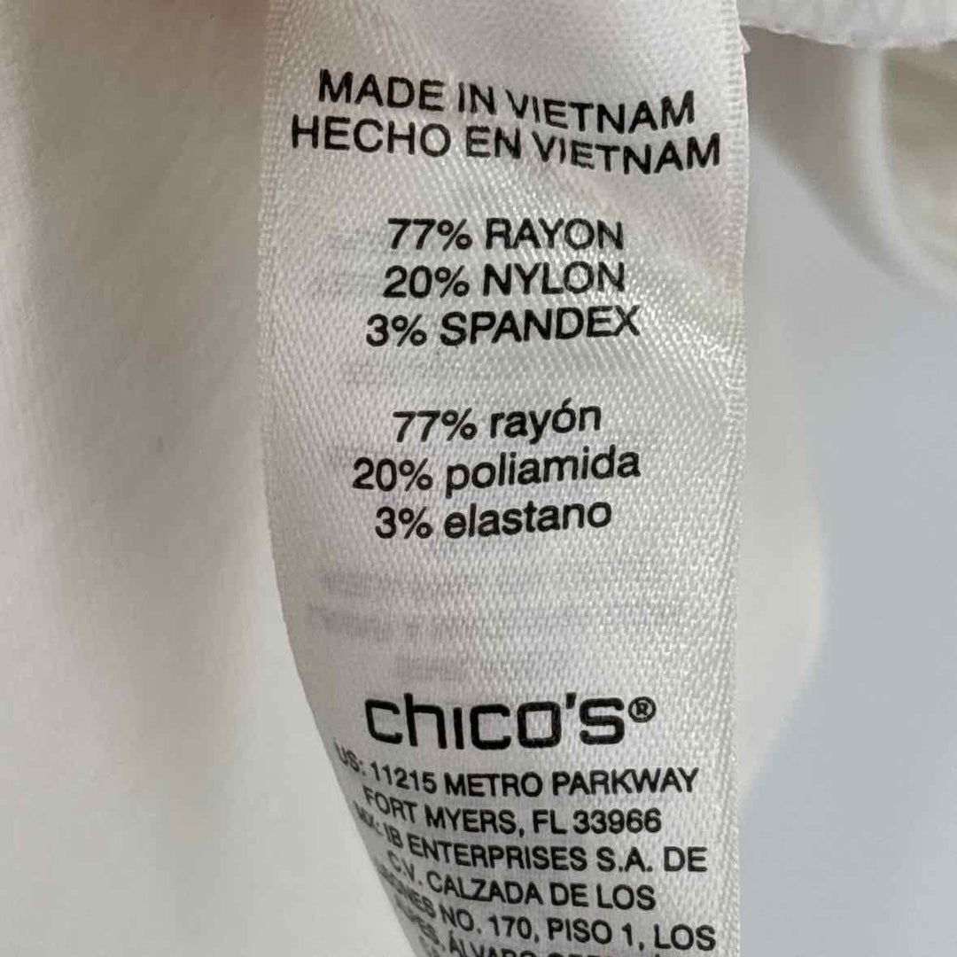Size XL Chico's White Shorts