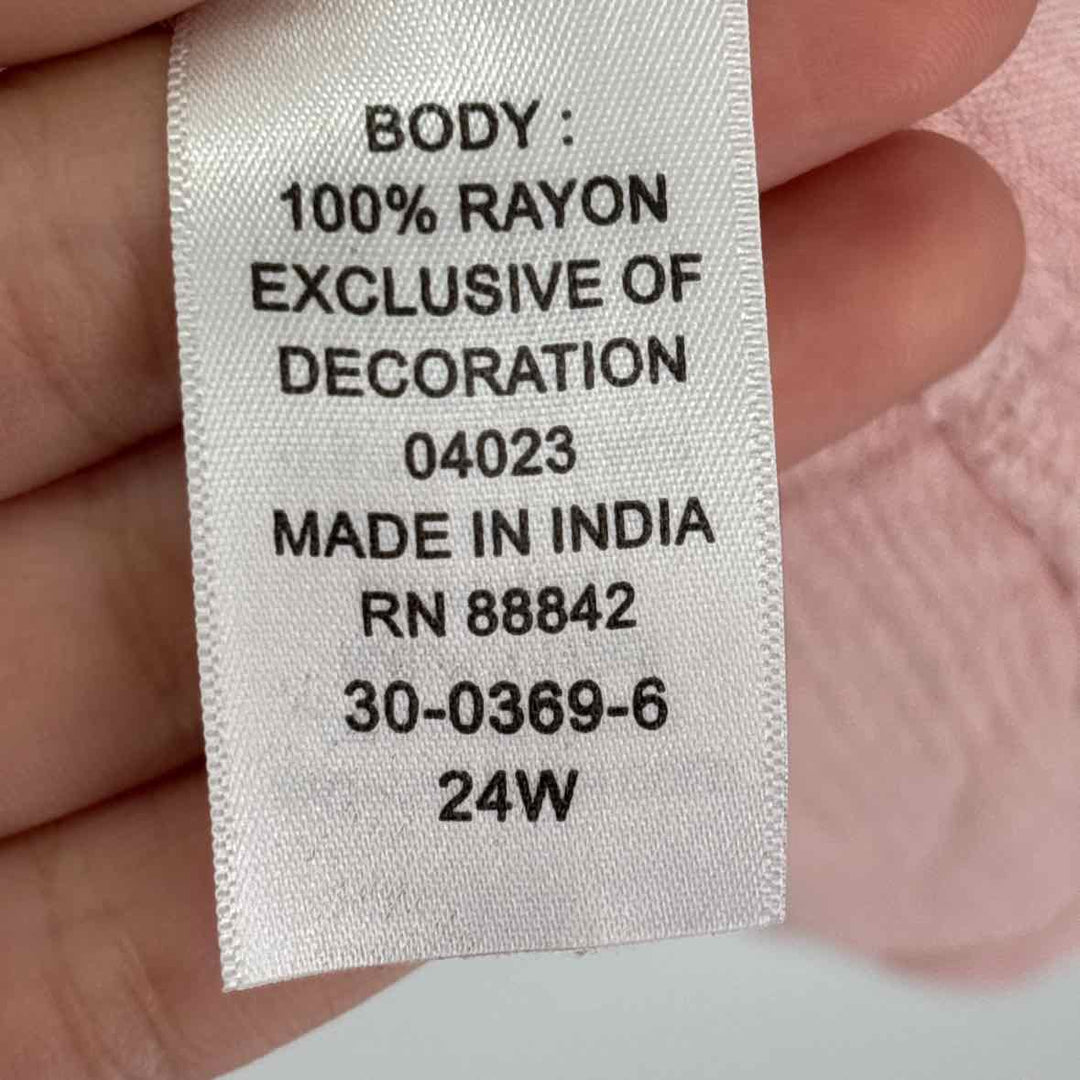 Size 24W ROAMANS Pink Shirt