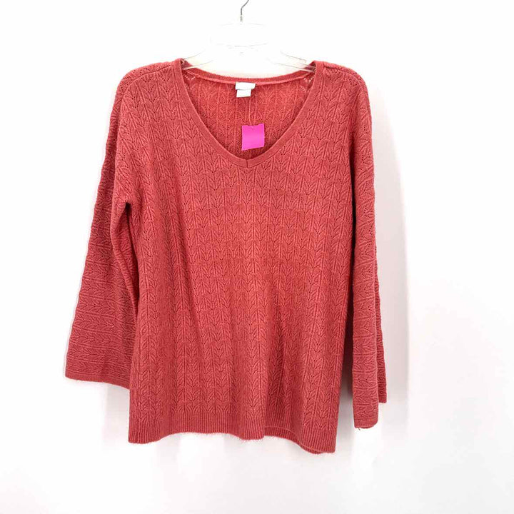 Size M Chico's Mauve Knit Sweater
