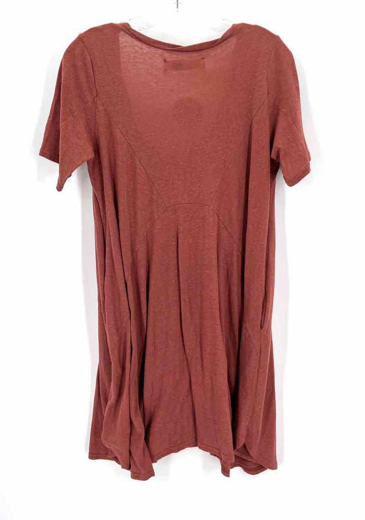 Size M FREE PEOPLE Burnt Orange Cotton Dress