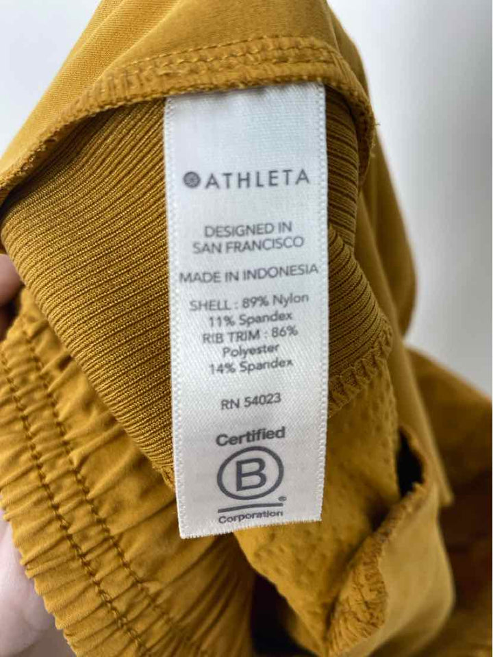Size 8 Athleta Mustard Pants